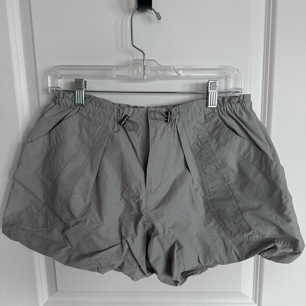 Free People Gray Bubble  Shorts